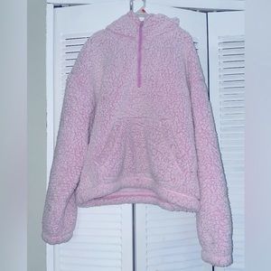 oversized fuzzy sweater